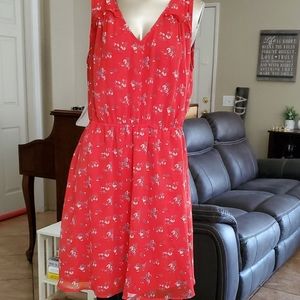 Red Floral Dress